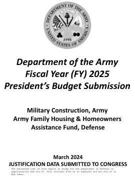 陆军部 2025 财政年度 (FY) 总统预算提案